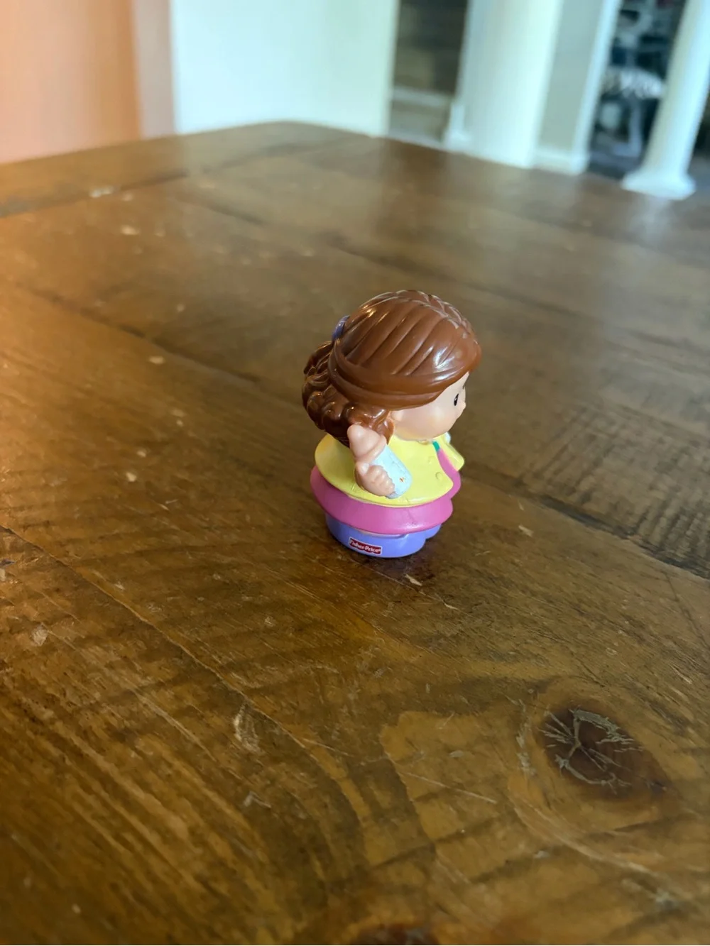 Fisher Price Little People mom with baby bottle  as is